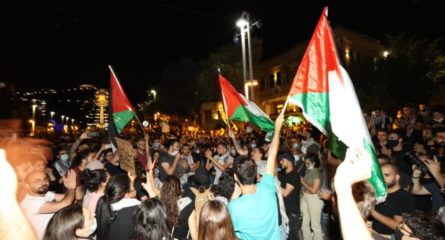 ההפגנה בשדרות בן גוריון