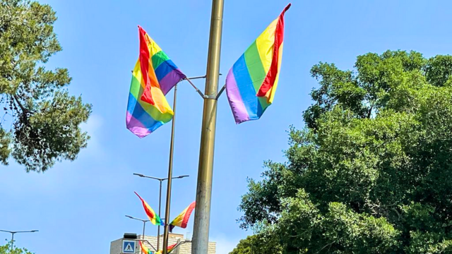 דגל הגאווה ברחובות העיר