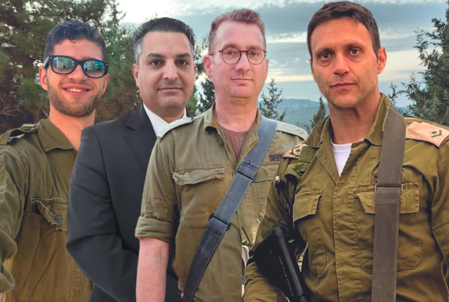 מגוייסים. (מימין) שי וקסמן, צחי טויטו, ליאור בנימין, רועי מאירפלד